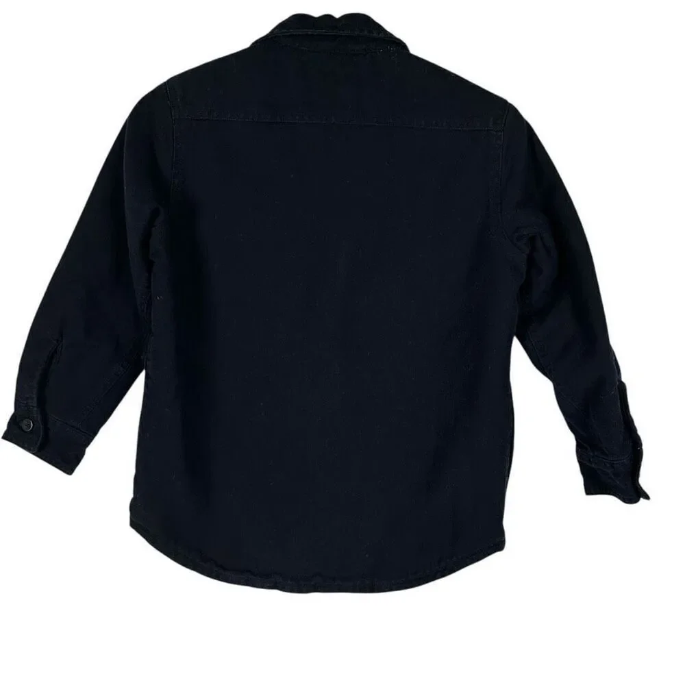Gap Kids Navy Sherpa Lined Shacket Medium 8-9